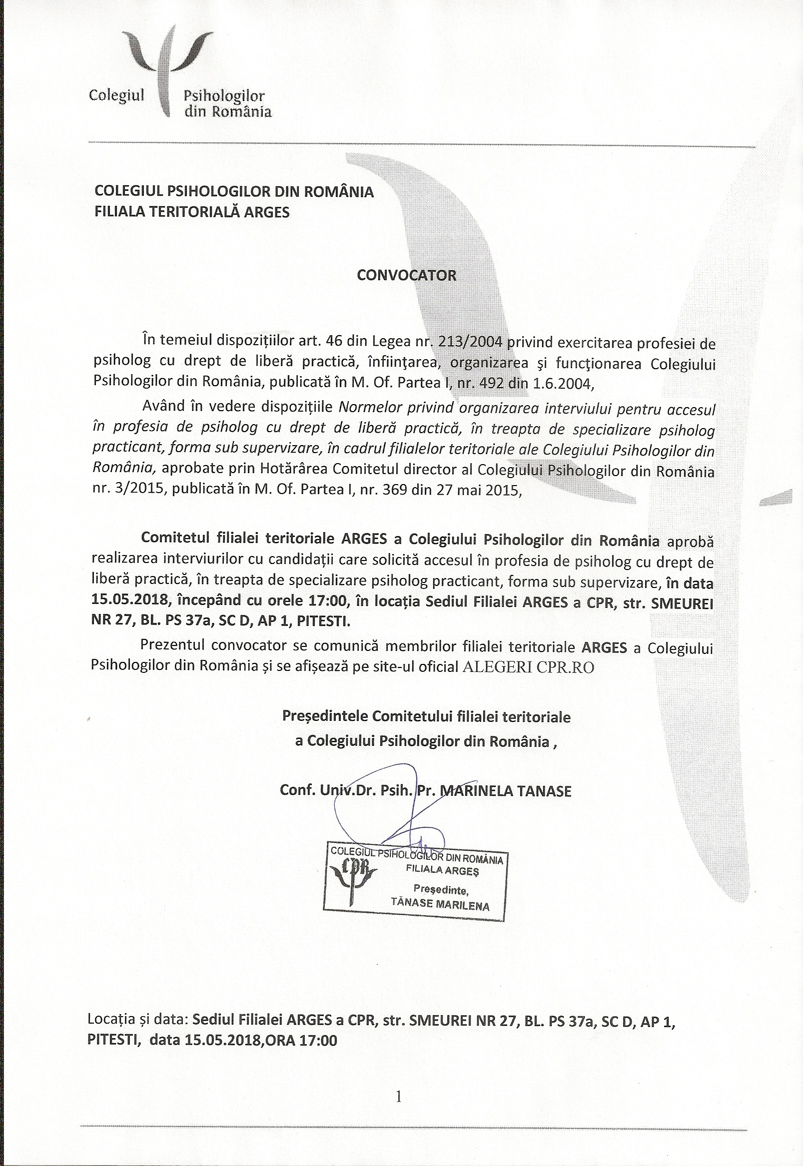 convocator interviu intrare in profesie luna MAI - Filiala Arges.jpg